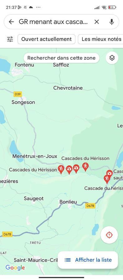 La P'Tite Maison Bois Du Herisson Menetrux-en-Joux エクステリア 写真
